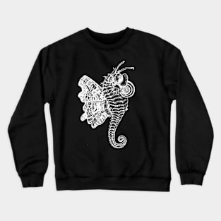 Surrealistic Artwork - Butterfly Seahorse Fusion Crewneck Sweatshirt